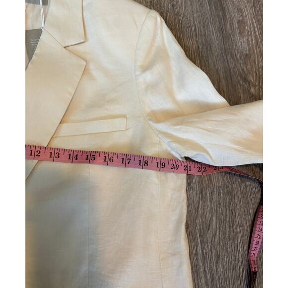Everlane Oversized Blazer in Linen Size 10 Bone Jacket - Picture 10 of 11